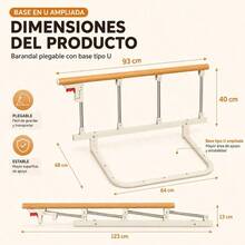 Baby Bed Protection Rails - Yellow | Lisa - View 3