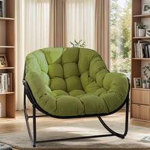 The Papasan Rocking Chair Is Suitable For Outdoor All-Weather With Cushions And Pillows. Heavy-Duty Metal Materials Are Oversized Papasan Rocking Chair. Garden Patio Lawn - 1 Unit - View 24
