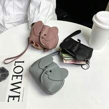 Creative Cute Elephant Multi-Function Portable Storage Bag, Women's Handheld Coin Purse, Key Holder, Makeup Bag, Multi-Function Bag Charm - Multicolor - View 3