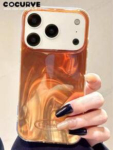 Cocurve 1pc Luxury Asymmetrical Wave Pattern Fashionable And Luxurious Gradient 3D Wave Pattern Phone Case Compatible With Iphone 18 Pro Max 18 Pro 17 Pro/17 Pro Max/16 Pro/16 Pro Max/16/15 Pro Max/15 Pro/15/Plus, Shockproof IMD 14 Pro Max/14/14/13 Pro Max/13 Pro/13/Personalized 13/12 Pro Max/12 Pro/11 Peromax/11 Pro/11. A Versatile And Beautiful Gift For Couples, Holidays, Halloween, And Anniversaries. Unique And Elegant Design With A Minimalist And Fresh Style. - Multicolor - View 3