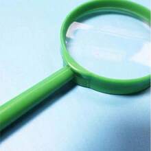 Magnifying Glass Plastic Handheld Magnifying Glass Mini Handheld Magnifying Glass Science Classroom Outdoor Observation Party Fun Tool (Random Color) - Multicolor - View 4