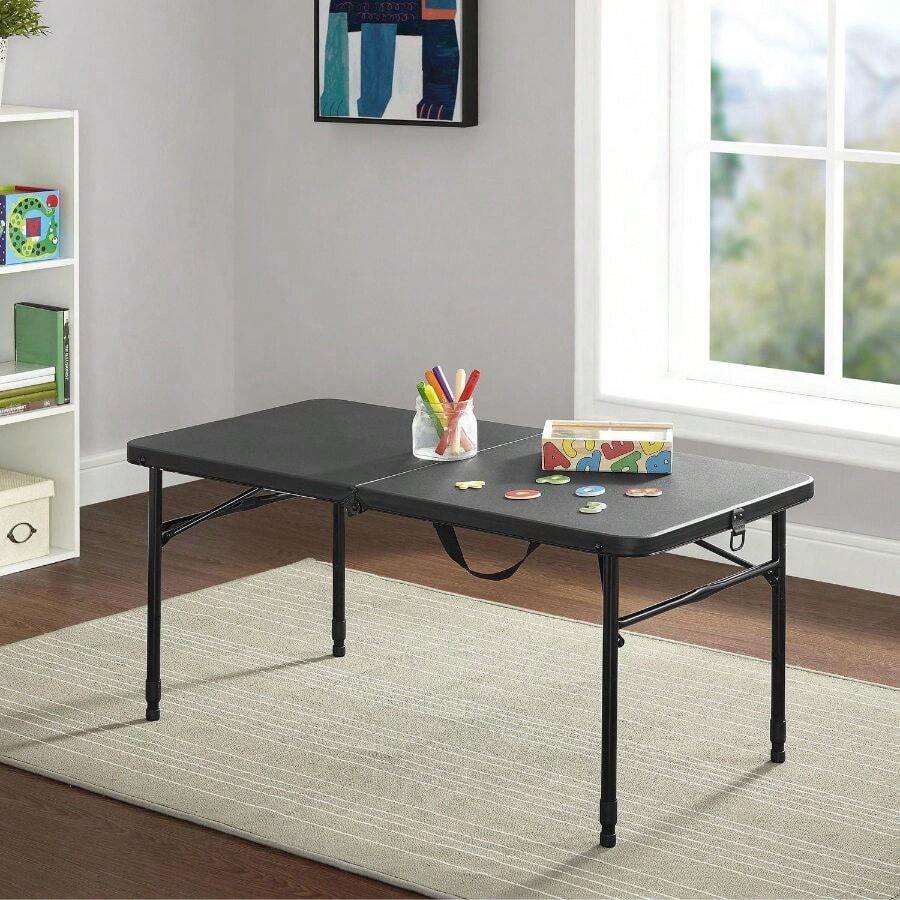 Adjustable Height Table, Black - Default - View 1