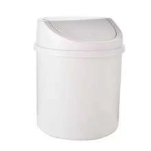Mini White Plastic Wall-Mounted Trash Can, Compact New Year Decorative Style, Suitable For Kitchen, Bathroom And Home - A - View 11