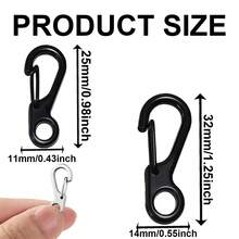 25PCS Multi-Function Alloy Keychain Spring Hook Snap Clasp, Suitable For Water Bottle Lanyard, Key Chain Key Ring, DIY Crafts, Backpack Hook, Pet Rope Lock, Bag Pendant, 2 Sizes Available (25mm/32mm) - Question Mark Buckle - View 2