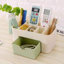 1pc Multi-Functional Desktop Organizer Storage Box, Vanity Makeup Drawer Storage Box, Office Storage Rack - Multicolor - View 6