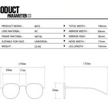 1 Pair Rimless Oval Fashion Glasses, Y2K Style, Versatile And Unique, Suitable For Daily Wear, Street Photography, Vacation Travel, Summer Beach And Other Occasions, Essential For Back To School Season, Unique Temple Design - Silver - View 3