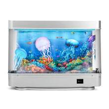 Aquarium Night Light ,With Moving Fish, LED Dynamic Aquarium Lamp, USB Powered Fish Tank Light, Desktop Decoration Lights For Living Room, Bedroom, Office, Realistic Underwater Ambiance, Button-Controlled Lighting Effects, Home, Office Decor Light - Multicolor - View 8