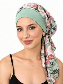 Women's Chemotherapy Headscarf Cancer Patient Headwrap Lightweight Hair Loss Coverage Headscarf - Color - View 8