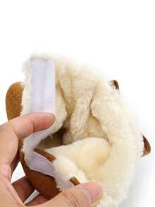 Sepatu Boot Bayi Hangat dan Nyaman dengan Pita Kupu-kupu, Sol Lembut Anti Selip dan Dapat Disesuaikan untuk Bayi Baru Lahir dan Anak Perempuan - Coklat - View 8