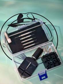 15pcs Professional Watch Band Tool Set - Chain Pin Removal & Repair Kit, Used For Adjusting Watch Size, Ideal Gift For Men, Transparent/Black/Blue Optional, Bedroom Dormitory Back To School Season Home Decor Digital Alarm Clock - 15-piece Professional Set - View 15