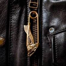 Niche Original "He Zu Gua Chi" Fish Head Brooch Pin Insect Series Pendant Vintage Keychain Bag Accessory - Bronze - View 5