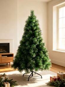 Artificial Dense Pine Needle Christmas Tree, Full Branches With Stand, Detachable Assembly, Xmas Decor For Home Living Room Shop - Multiple Specifications - View 3