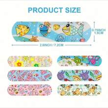 QKC 40pcs Colorful Fun Heel Pads - Starfish, Donut, Fruit & Coral Reef Cute Patterns | Foot Care & Travel Comfort Essential - Multicolor - View 5