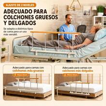 Barandilla de  Plegable para Cama de Adultos 93 x 40 cm, Doble Refuerzo con Tubos Reforzados, Protección Anticaídas y Apoyo para Levantarse, Instalación sin Taladros - Amarillo | Lisa - Ver 8