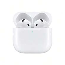 Apple AirPods 4 Wireless Earbuds, Bluetooth Headphones, Comfortable Fit, Personalized Spatial Audio, USB-C Charging Case, H2 Chip, Automatic Device Switching, Multi-Device Audio Sharing, Up To 30 Hours Battery Life, White - View 5