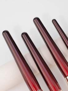 Contour Foundation Brush - Suitable For Liquid Or Cream Foundation Face Brush - Contour, Blush And Highlighter Makeup Brush, Gift For Girls - Red - View 5