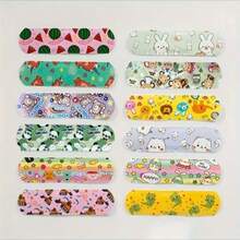 QKC 40pcs Colorful Fun Heel Pads - Starfish, Donut, Fruit & Coral Reef Cute Patterns | Foot Care & Travel Comfort Essential - Multicolor - View 3