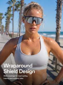 SCVCN Kapvoe Half-Frame Fashion Sports Eyeglasses, Suitable For Outdoor, Travel, Driving And Daily Life. Windproof Sports Goggles, Suitable For Hiking, Running, Driving, Cycling And Fishing. Sports Style, Suitable For Beach, Unisex. - Multicolor - View 4
