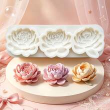 Peony And Magnolia Flower Candy Cake Decoration Silicone Mold, Lotus Base Succulent Chocolate Fondant Mold, Heat-Resistant And Easy To Clean, Suitable For Making Gum Flowers, Soap Clay Aromatherapy - View 12