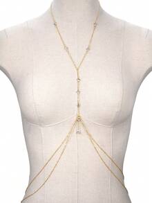 TOKRING Gold Body Chain For Women, Adjustable Layered Beach Bikini Jewelry Belly Chain,Waist Chain Body Jewelry,Adjustable Fit,Beach Vacation - Multicolor - View 6