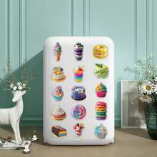 50Pcs Dopamine-Boosting Food Stickers, Dessert Bread Aesthetic Stickers Pack, Decor For Journal, Envelope, Mug, Scrapbook & Food Lover Crafts - Multicolor - View 9