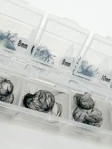 240 Pcs / 1000 Pcs Per Box,10D,Cluster Eyelashes, Pointy Base, Thickness 0.05mm / 0.07mm,C / D Curl, 8-15mm / MIX, False Eyelashes, Natural & Soft, Premade Fans Eyelash Extension, Party, Daily, Wedding - View 9