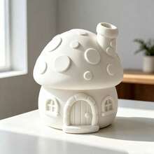 Dreamy Mushroom House Decorative Ornament, Cozy Fairy Tale Mini House, Desk & Entryway Decor, Healing Birthday Gift - 1PC - View 8