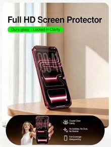 5 Packs 9H Tempered Glass Screen Protector Compatible With Iphone 18 Pro Max/18 Pro/18/17 Pro Max/17 Pro/17 Air/17/16 Pro Max/16 Pro/16 Plus/16/15 Pro Max/15/14/13/12, HD Clear, Scratch-Resistant, Full Coverage, Bubble-Free Easy Installation - Clear - View 2