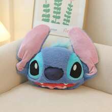 Stitch Plush Car Headrest Pillow And Seat Belt Cover, Soft Fluffy Auto Neck Cushion, Cute Car Interior Accessories - Multicolor - View 13