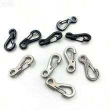 25PCS Multi-Function Alloy Keychain Spring Hook Snap Clasp, Suitable For Water Bottle Lanyard, Key Chain Key Ring, DIY Crafts, Backpack Hook, Pet Rope Lock, Bag Pendant, 2 Sizes Available (25mm/32mm) - Question Mark Buckle - View 4