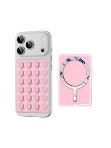 24pcs Square Non-Slip Strong Suction Cup Phone Holder MagSafe Magnetic Silicone Suction Cup Compatible With IPhone 12/13/14/15 And All Phones With MagSafe Cases - Multicolor - View 8