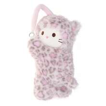 Leopard Print Cat Car Tissue Box, Hanging Plush Doll Tissue Holder, Suitable For Car Seat Armrest Interior Decoration, Multi-Functional Car Tissue Storage Box - A - View 12