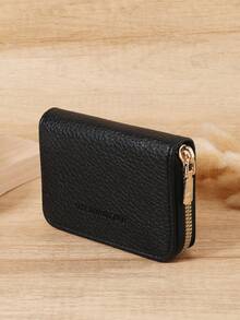 Fashionable Single-Layer Zipper Card Bag, With Multiple Card Slots And Card Storage, Very Suitable For Outdoor And Tourism Activities - Black - View 3