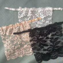 3pcs Women's Fake Collar Black White Nude One-Piece Chest Cover Fake Collar - Multicolor - View 3