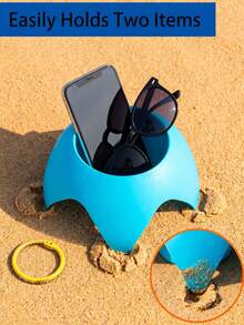 Beach Cup Holder Portable Sand Coaster For Men And Women Multifunctional Beverage Rack For Travel Home Decor Wedding Room Graduation Dorm Camping Gift Daily Outdoor Essentials Accessory Bachelorette House Party Supply - Multicolor - View 9