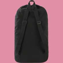 Canvas Storage Bag Backpack Laundry Bag Backpack Storage Bag Thickened Canvas Storage Bag With Drawstring Storage Bucket - Black - View 5