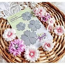 1pc 3D Primrose Flower Cutting Die, Carbon Steel Embossing Metal Mold For Scrapbooking, Handmade DIY Cutting Tool For Photo Album, Holiday Greeting Card Making, Planner Decoration - Flowers - View 2