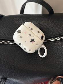 Casing Pelindung Motif Polkadot Bintang Pink & Hitam yang Keren dan Menarik, Kompatibel dengan 5, 4, Apple Pro 3, Wireless 1 Generasi ke-2, Generasi ke-3, Generasi ke-2, Pro Generasi ke-4, dan Generasi ke-5. - Putih - View 9
