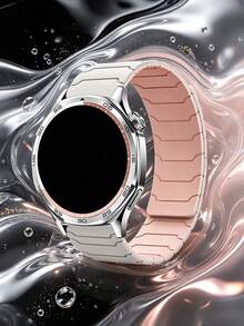 سوار ساعة مغناطيسي من السيليكون 22 مم متوافق مع Venu 2 3 4 و Forerunner و MI Watch S4 و COROS و GT46mm و Suunto و Polar و - 22mm - مشاهدة 8