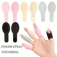 5/10pcs Reusable Finger Protectors, Adjustable Daily Use Protective Sleeves, Knitted Polyester Fiber Material, Elastic Design, Protect Finger Joints And Keep Warm, Prevent Finger Soreness, Suitable For Sports And Outdoor Activities - A - View 1