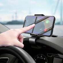 1pc Universal Car CD Slot Phone Holder, Air Vent Navigation Phone Mount, Adjustable & Stable, Suitable For All Smartphones Car Interior Accessory - A - View 7
