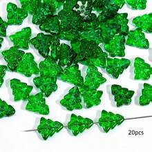 20/40pcs Green Glass Beads DIY Handmade - Perfect For Christmas Tree Decorations, Necklaces, Bracelets And Crafts - Holiday Gift Ideas, Christmas Beads, Best For Christmas - Multicolor - View 5