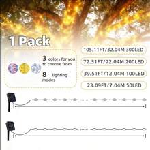 Solar Powered LED Outdoor String Lights, Copper Wire LED Solar Lights, Solar Fairy Lights, Suitable For Garden/Camping/Wedding/Patio/Balcony Decoration - Solar Copper Wire Lights - View 9