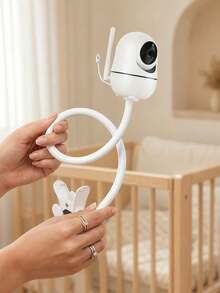 Giá đỡ kẹp camera linh hoạt điều chỉnh được cho phòng em bé, kẹp cố định màn hình theo dõi trẻ sơ sinh, giá đỡ điện thoại dạng kẹp đầu giường, giá đỡ điện thoại cổ ngỗng linh hoạt đa năng cho giường, bàn làm việc, xem phim dài tập và livestream - Xem 4