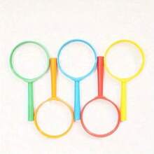 Magnifying Glass Plastic Handheld Magnifying Glass Mini Handheld Magnifying Glass Science Classroom Outdoor Observation Party Fun Tool (Random Color) - Multicolor - View 3