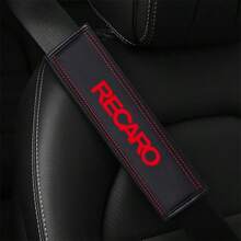 2pcs Car Seat Belt Shoulder Pads For Racero, Relieve Shoulder Pressure, Waterproof And Wear-Resistant, Enhance Interior Style And Comfort - A - View 1