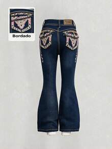 Tween Girls Jeans - Aquarius Blue - View 1