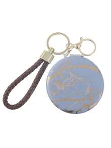 Fashionable Multi-Purpose Bag Hanging, High-Value Appearance Portable Keychain Flip Double-Sided Mirror, Portable Makeup Mirror, Travel Gift - Multicolor - View 6