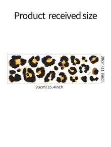 Leopard Print Wall Sticker, Stickers, Wall Decal, Vinyl Decal For Home Decorations, Spring Decoration Items Refresh Your Home, Rama Decoration Stickers Gifts Birthday Graduation - Multicolor - View 2