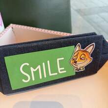 Disney Zootopia Embroidered Fabric Patch Pencil Case, Judy & Nick Embroidered Patch Pencil Case - Multicolor - View 9